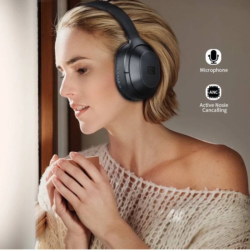 Langsdom BT25 активные наушники с шумоподавлением Беспроводные Bluetooth 38 часов игры ANC Bluetooth игровая гарнитура для PUBG Overwatch