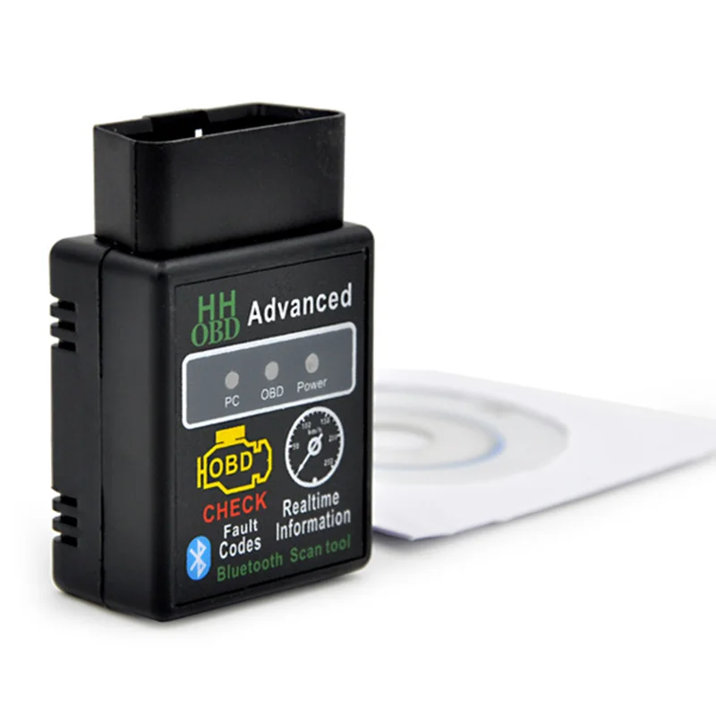 Мини ELM327 V1.5 Bluetooth HH OBD Расширенный OBDII OBD2 ELM 327 Автомобильный диагностический сканер, считыватель кодов, инструмент для сканирования