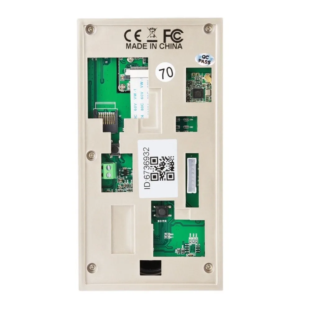 Household Wireless Remote Control Electronic Visible HD 720P Video Picture 1/4 COMS 1 Mega-Pixels 12V/1A Wi-Fi Smart Doorbell