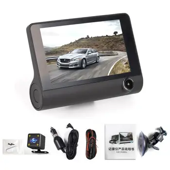 

Car Dash Cam with 1080P Night Vision 4 inch Reverse Full Screen Driving Recorder U1JF