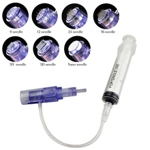 20 шт. игольчатые картриджи винт порт костюмы Aqua derma ручка 9/12/36/42/Nano/3D/5D кремния опция