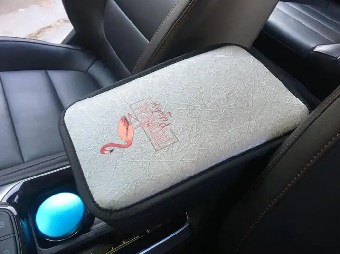 Автомобильный подлокотник накладки на коробку ледяной шелк четыре сезона универсальный дышащий нескользящий удобный центральный Подушечка Для рук Защитные чехлы для подушек коврик