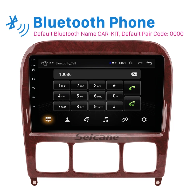 Seicane 2din Android 8,1 Автомобильный мультимедийный плеер для 1998-2005 Mercedes Benz S Class W220 S280 S320 S350 S400 S430 S500 S600 AMG