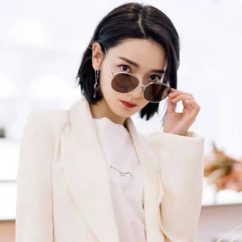 oversized square sunglasses Gentle Monster Sunglasses For Men Women 2021 Vintage Luxury Brand Designer Trending Cat Eye  Alloy GM Round UV400 Sun Glasses ray ban sunglasses women