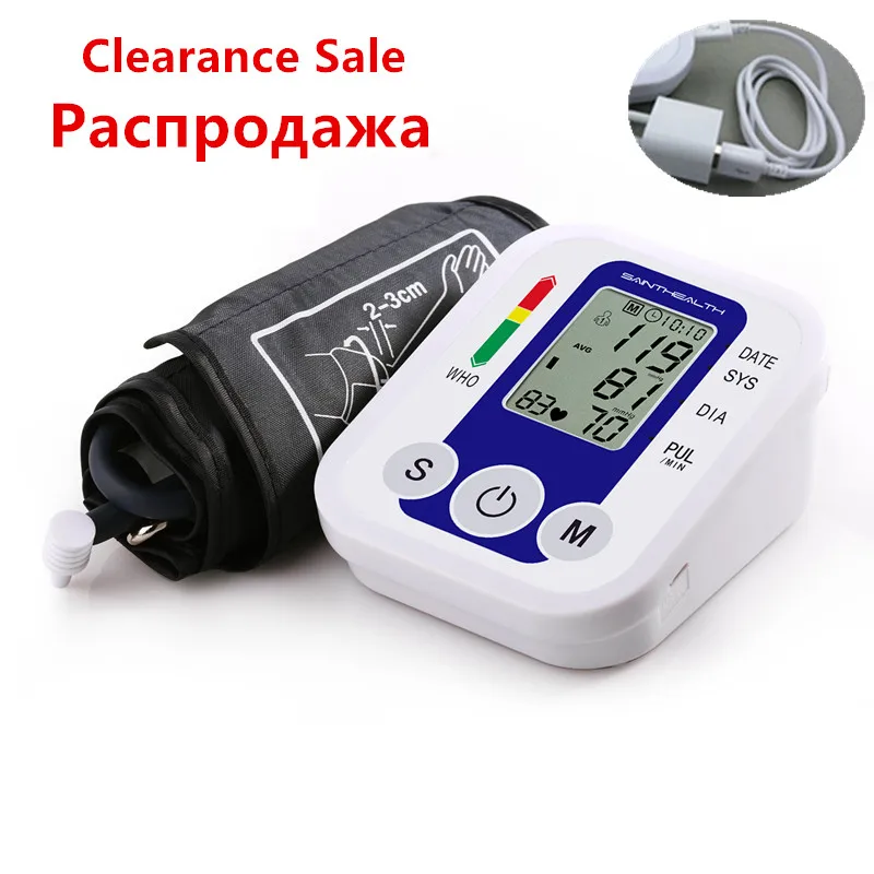 

Big Clearance Sale Ship From RU Arm Blood Pressure Monitor Digital Portable Blood Pressure Monitor Meters Sphygmomanometer