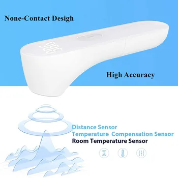 

Forehead Thermometer Infrared Thermometer,Non-Contact Measurement Digital Forehead with Fever Alarm and Memory Function Accurate