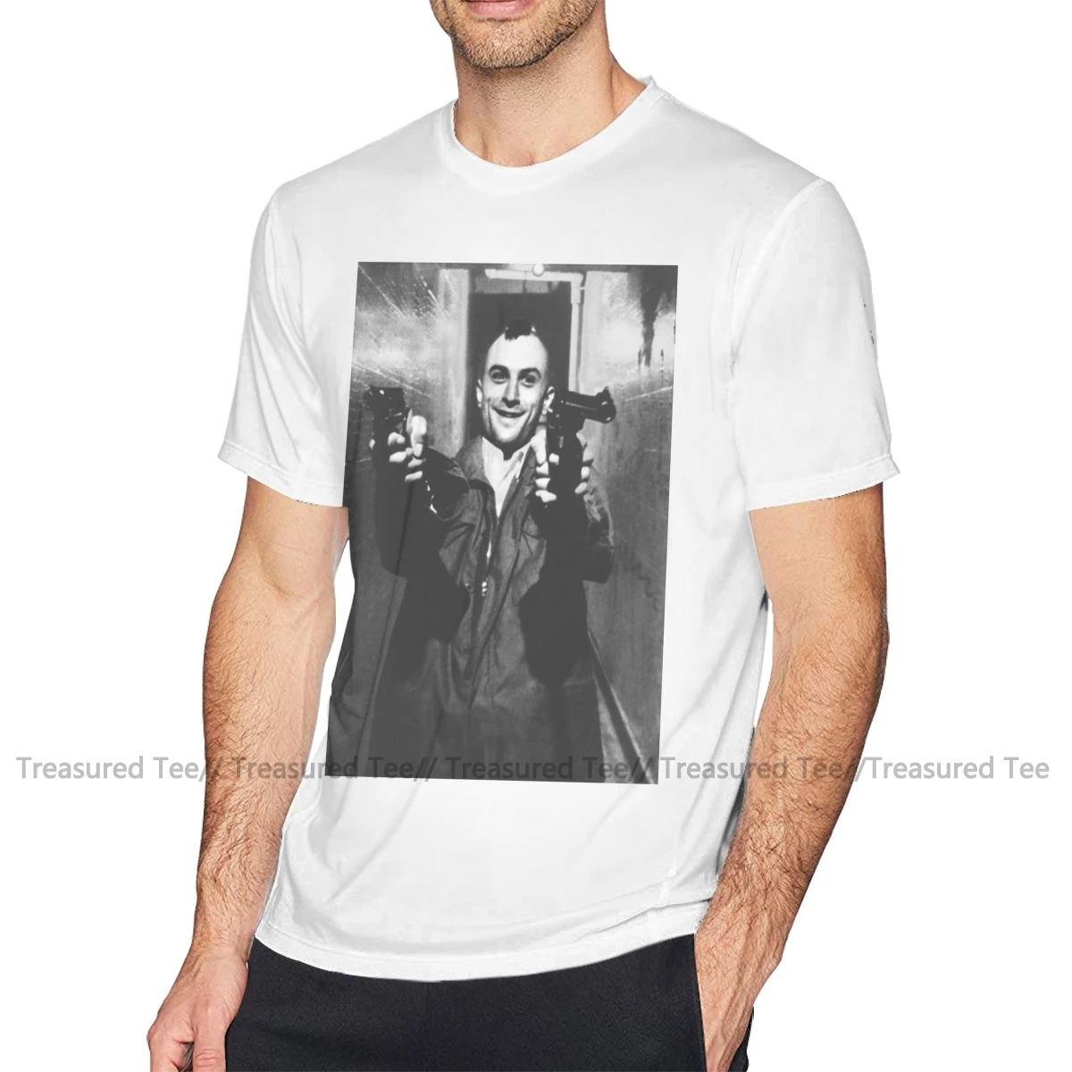 Taxi Driver футболка Трэвиса Бикл таксиста футболка забавная футболка с коротким рукавом Базовая Мужская футболка 100 хлопок - Цвет: White
