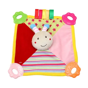 

Baby Toy Soft Plush Animal Print Doll Toy Infant Appease Towel Grasping Rattles Playmate Calm Toys