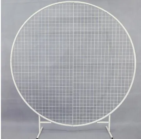 diameter 1m Новая свадебная круглая подставка, железная сетка, сетка, арка, Геометрическая подставка, полка для дома, вечерние, на день рождения, Рождество, украшение - Цвет: diameter 1m