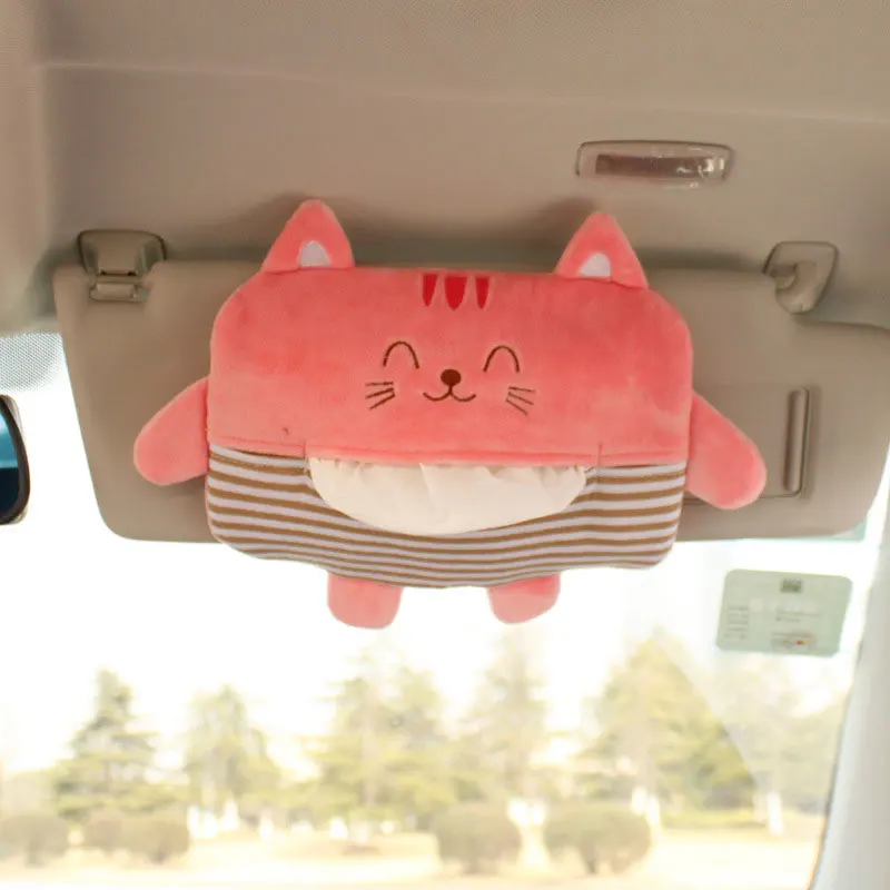 3 шт./компл. Kawaii Cat Lion Fox необычная коробка для салфеток милая форма животных автомобильный подлокотник стойка для бумажного полотенца Органайзер