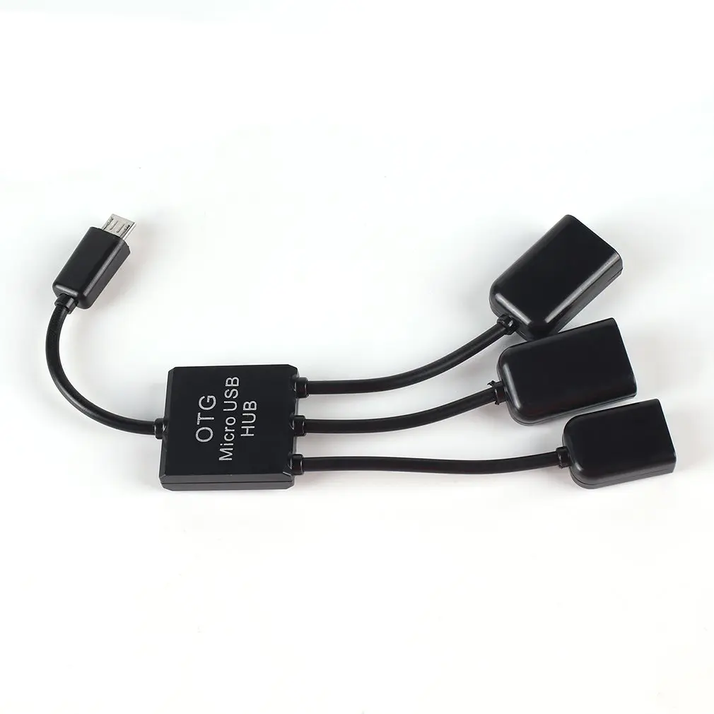OTG usb-хаб соединитель Spliter 3в1 микро зарядное устройство черз порт USB OTG концентратор кабель для смартфона компьютера планшета ПК данных USB кабель OTG