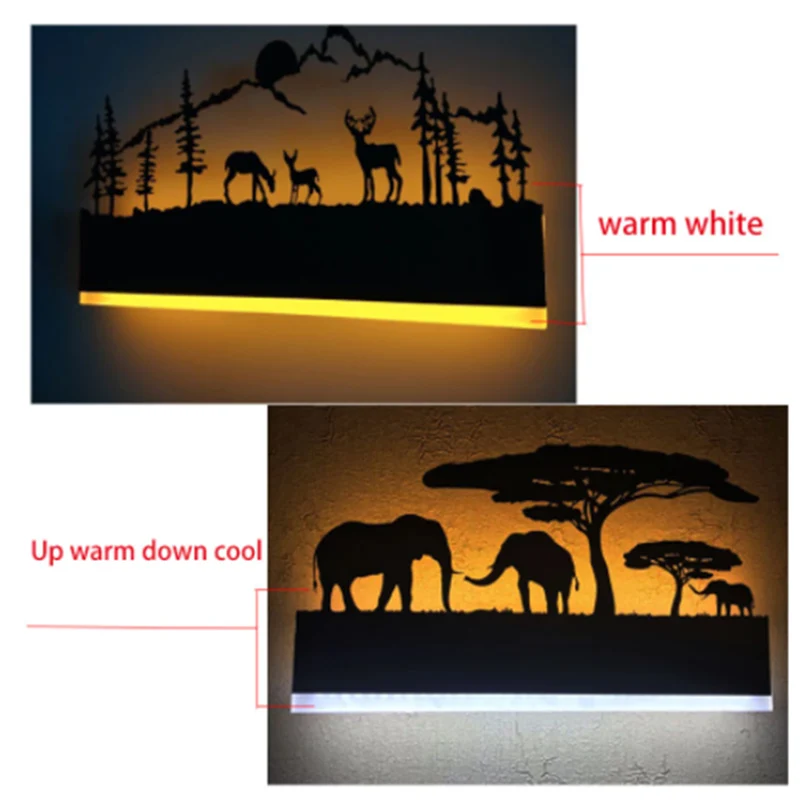 Elephant Decoration LED Wall Lamps Bedroom Animal Nordic Modern Living Room Fixture Indoor Lighting Sconce Floor Lamp Minimalist