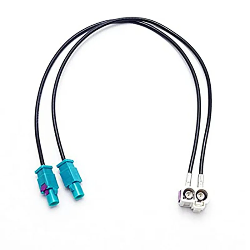 

FOCAN 2Female To 2Male FAKRA II Radio Antenna Adapter For VW Jetta/Golf MK5/MK6/Passat B6/B7/Tiguan RNS510(MFD3)/RCD510/310