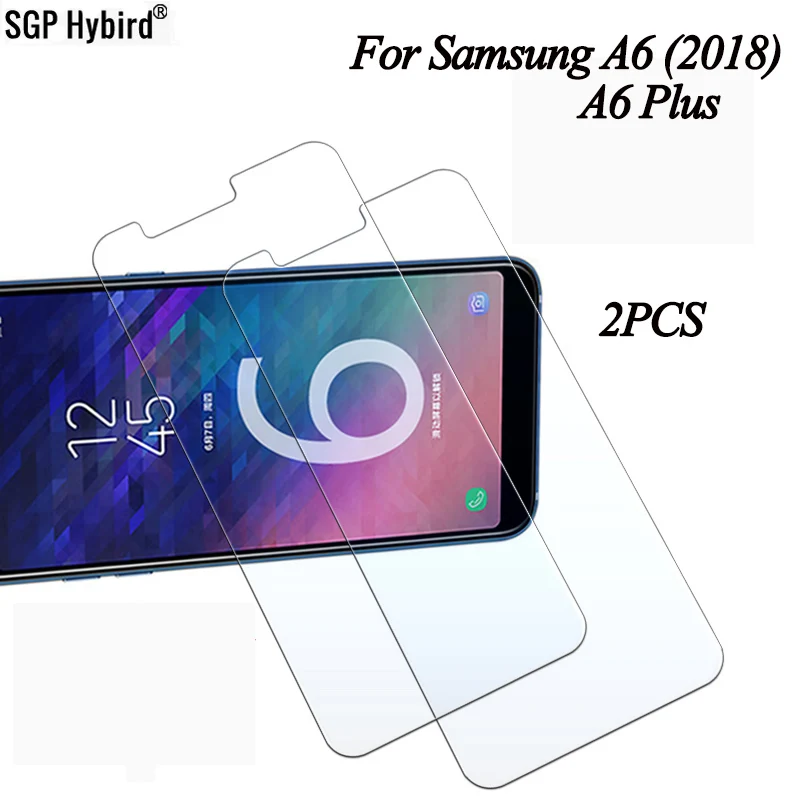 2 шт. для Samsung galaxy a6 2018 закаленное стекло Samsun A6 Plus защитная пленка на samsungA6 полное