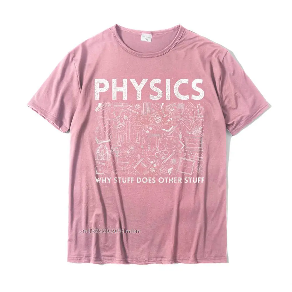 comfortable T-Shirt Printed On Short Sleeve Hot Sale O Neck 100% Cotton Tops T Shirt Design T Shirt for Students Autumn Physicist Science Teacher Gift Physics T-Shirt__4680 pink