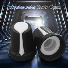 WH148 пластиковые резьбовые накатанные ручки потенциометра электронный переключатель крышка набор Желтый Оранжевый Синий Белый Красный 5X17 мм