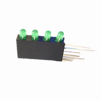 

Diameter 3mm LED bead with holder 4 positions Dia.3 X4 light diode with fixed holder,20pcs/lot