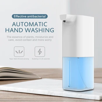 

350ml Auto Foam Soap Dispenser Infrared Sensor Touchless Foam Liquid Soap Dish Dispenser Hand Washing Bathroom Kitchen Tool