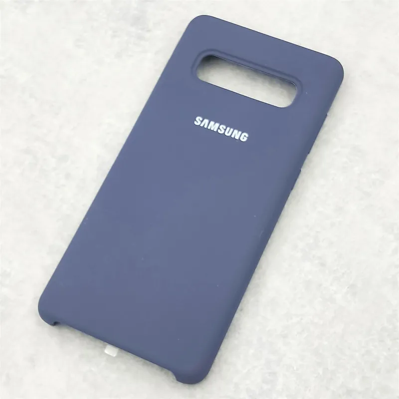 Dark blue S10 чехол,, samsung Galaxy S10 Plus/S10e, шелковистый силиконовый чехол, высокое качество, мягкий на ощупь, задняя защитная оболочка S 10+ S10 E - Цвет: Dark blue