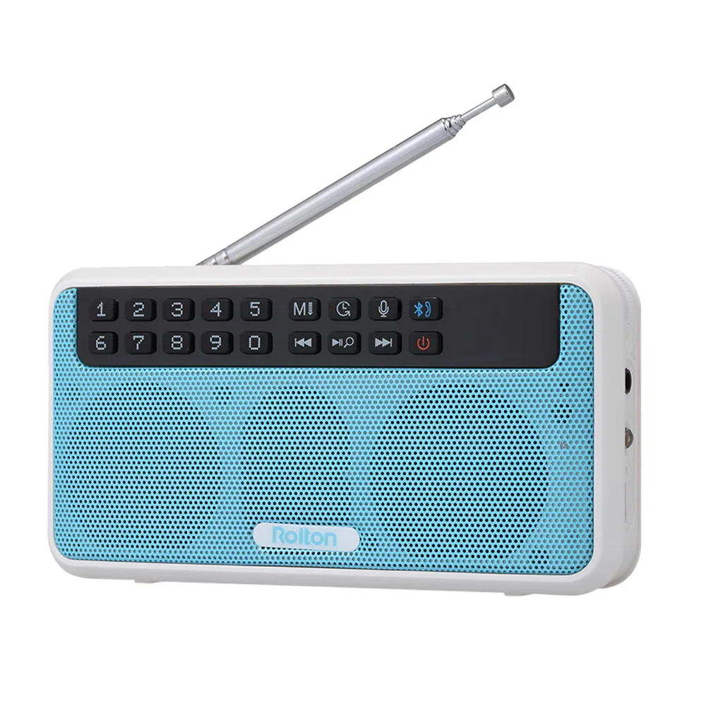 Беспроводной Bluetooth динамик Rolton E500 портативный цифровой fm радиоприемник Hi Fi