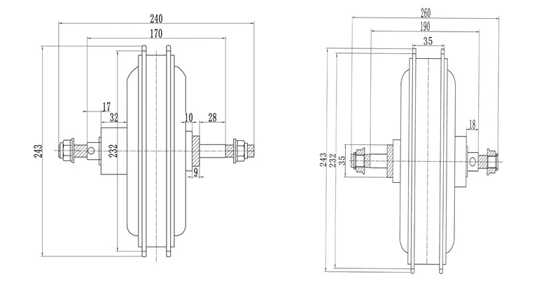 48V Fat Motor Rear