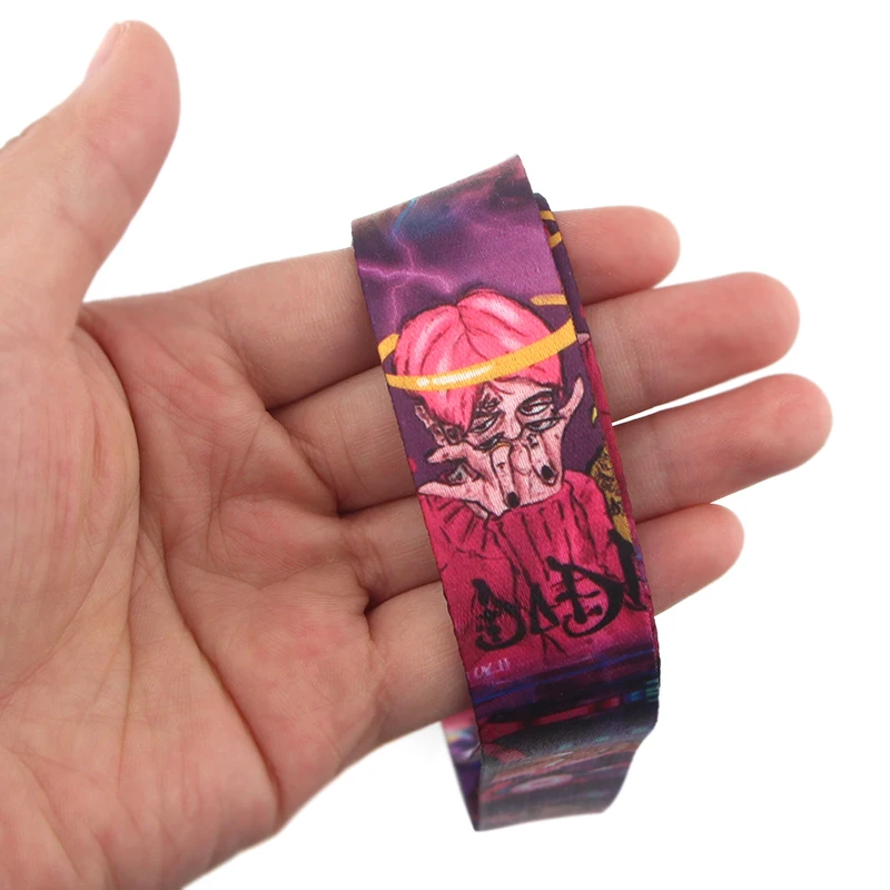 CA211 Lil peep Lanyards для брелка ID карты пропуска мобильного телефона USB бейдж держатель подвесная веревка шнурок