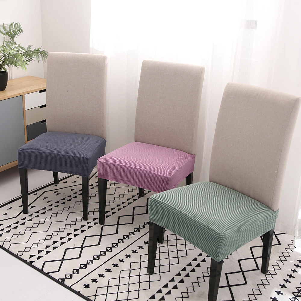 

Modern Spandex Elastic Chair Cover Durable Anti-dirty Solid Color Seat Protector home Chair Slipcover Shield Party Chair D30