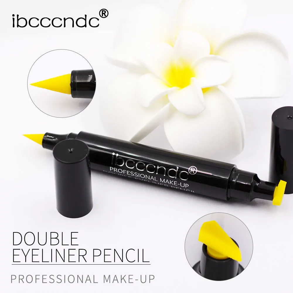 Color double-headed seal eyeliner waterproof and sweatproof Professional and lasting Beauty Tool Makeup Lady maquiagem TSLM1