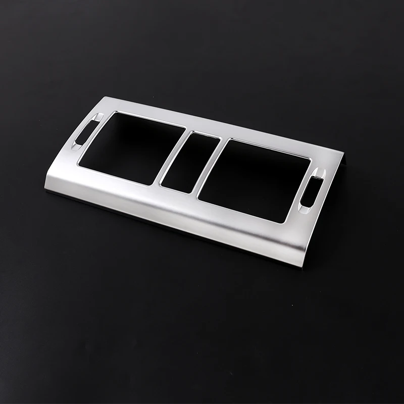 Silver ABS внутренняя центральная консоль кондиционер вентиляционная рамка Накладка для Mercedes Benz GLK класс X204 2008-2012 автомобильные аксессуары - Название цвета: Silver