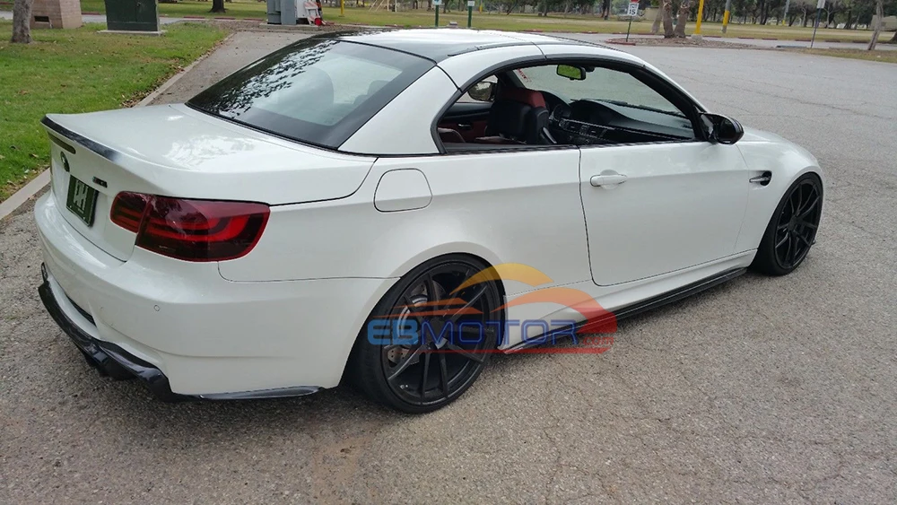 ebmotor-com Rear Bumper Side Splitter Spoiler EXTENSIONS 1pair for BMW E92 E93 2D M3 Model 08-13 6_0977