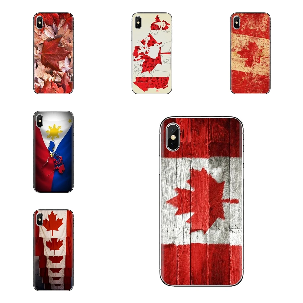 For Huawei G7 G8 P7 P8 P9 P10 P20 P30 Lite Mini Pro P Smart Plus 2017 2018 2019 Canada Canadian National Flag CA TPU Cases Cover |