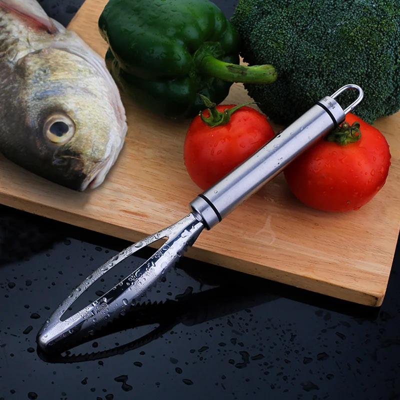 

Cooking Tools Fish Cleaning Knife Skiner Fish Skin Scraper Stainless Steel Fish Scales Fishing Cleaning Remover Kitchen Gadget