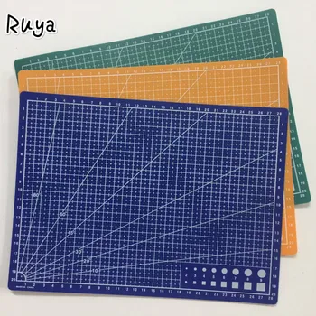 

1PC 30*22cm A4 Grid Lines Self Healing Cutting Mat Craft Card Fabric Leather Paper Board school diy manualidades pink patchwork