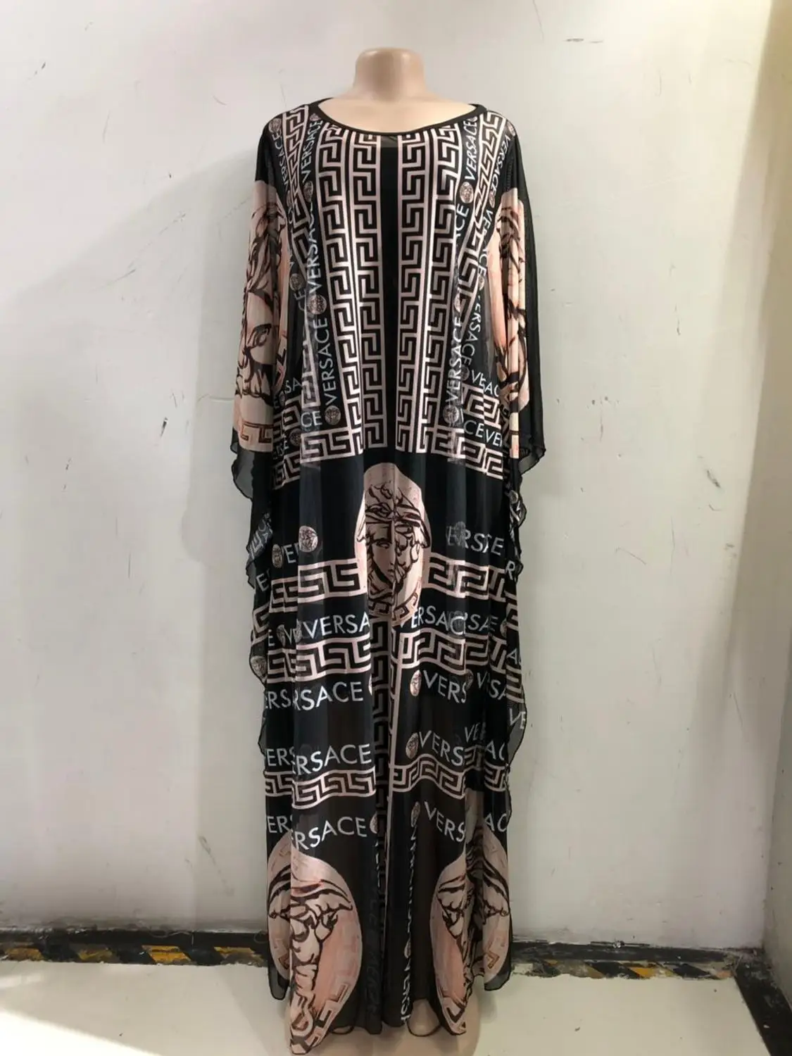 Новые кружевные африканские платья для женщин Дашики свободная африканская одежда Базен Riche Сексуальная африканская юбка с вышитой бисером длинное платье - Цвет: 6