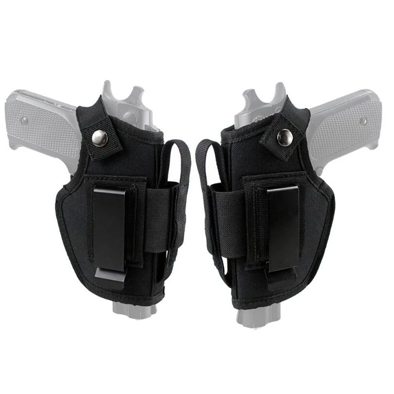 

Hunting Left Right Hand Universal Gun Holster for Glock 17 19 Beretta M9 1911 P226 Waist Concealed Carry Pistol Case Mag Pouch