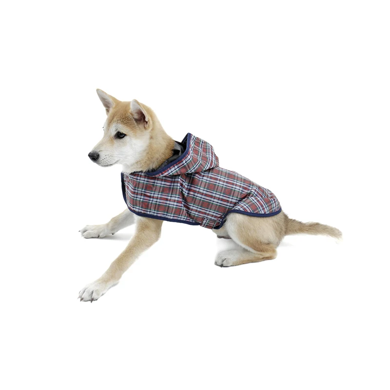 Плащ для собак, домашних животных нарядная одежда для собак куртка для питомцев светоотражающий дождевик непромокаемое пальто для питомцев клетчатое пончо для собак плюшевый плащ S/M/L/XL