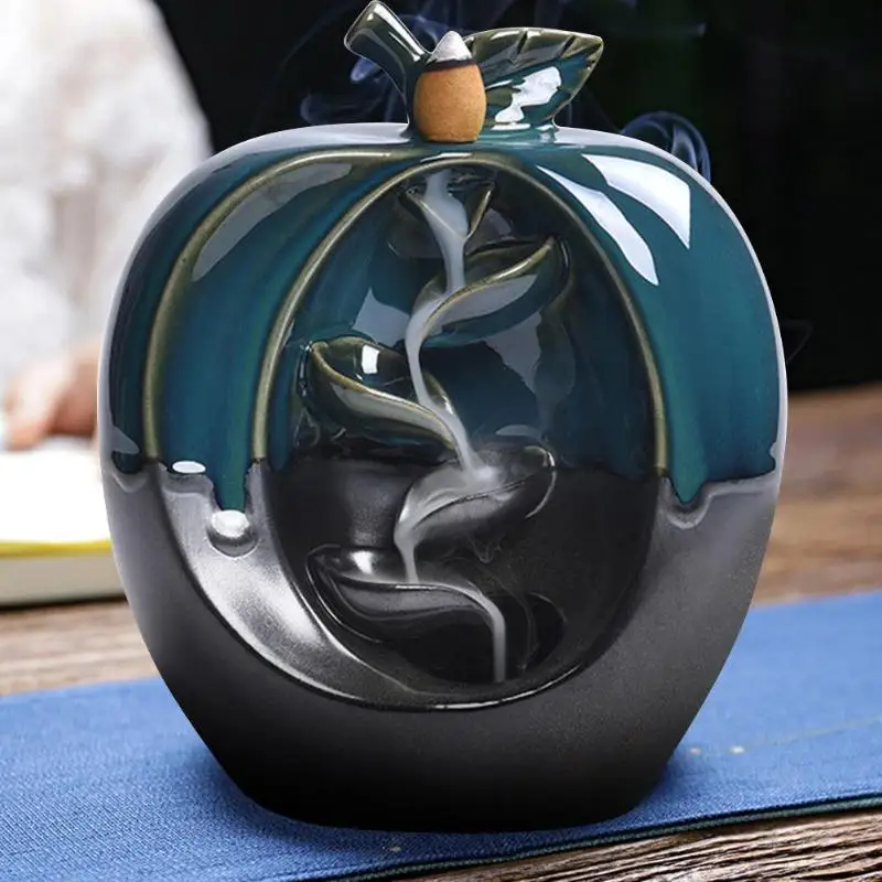 Classic Backflow Incense Burner Ceramic Aromatherapy Furnace Lucky Aromatic Censer Home Crafts Decorative Ornaments | Дом и сад