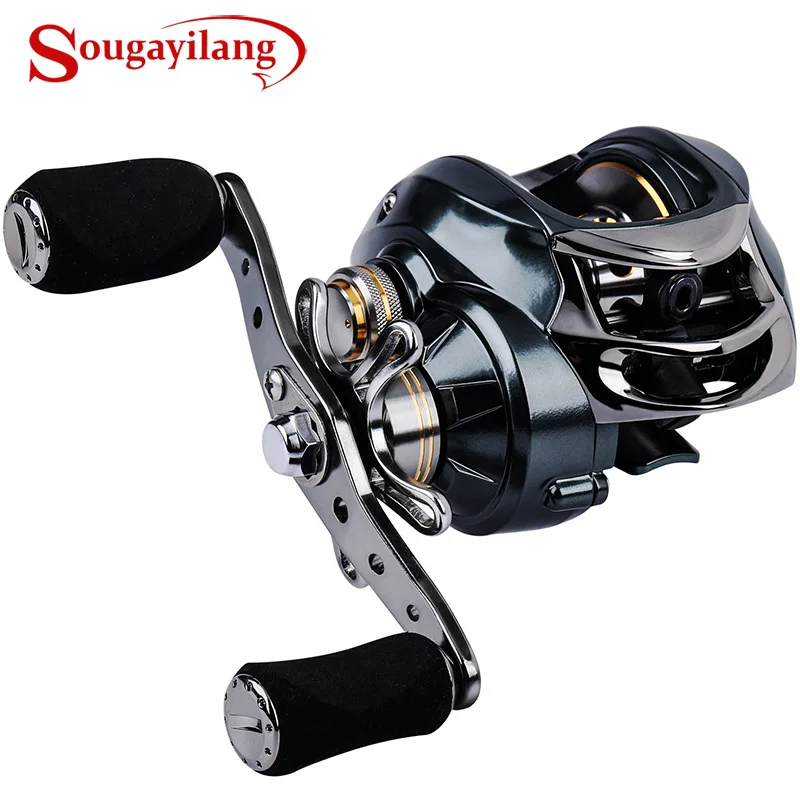

Sougayilang 11+1BB 7.0:1 High Speed Baitcasting Reel 215g Super Long Casting Fishing MAX Drag Power 8KG Fishing Reel Pesca