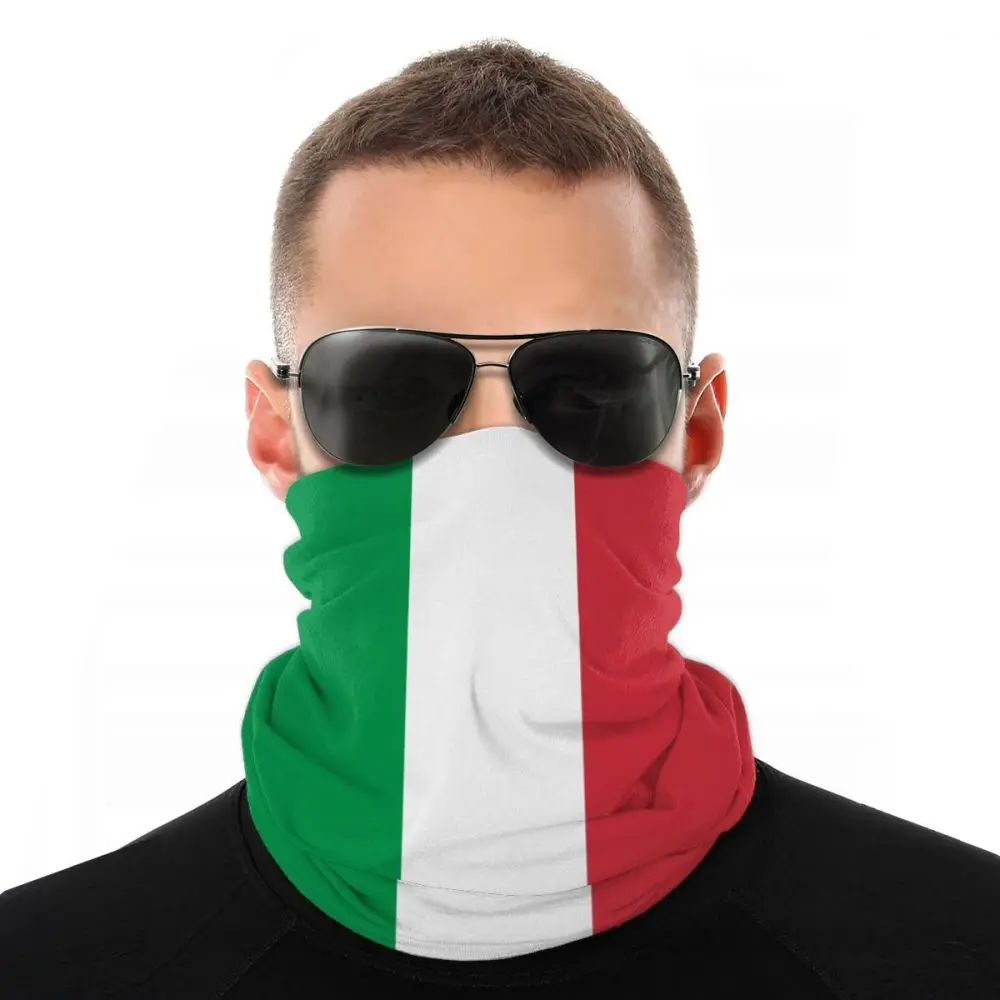 Italian Flag Skull Outdoor Face Mouth Mask Windproof Sports Mask Ski Mask Shield Scarf Bandana Multifunctional Face Scarf Balaclava 