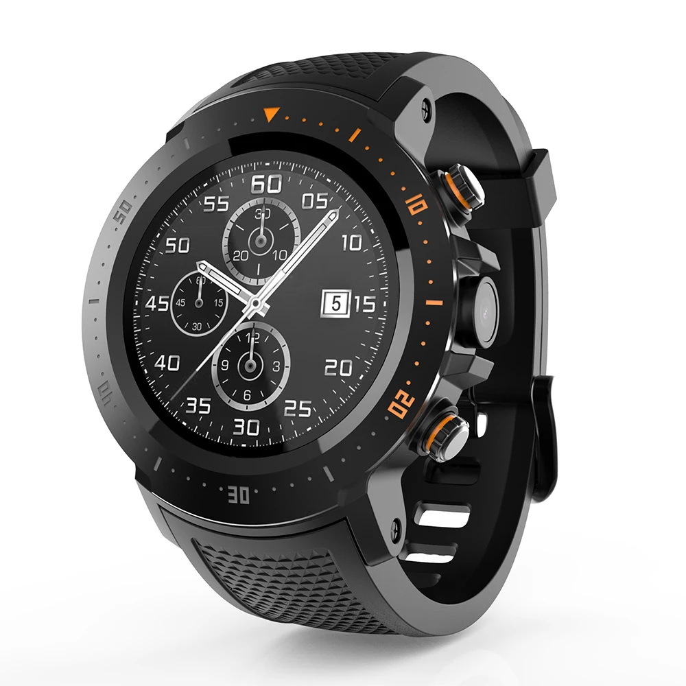 Black A4 4G спортивные часы 530 мАч 1 Гб+ 16 ГБ водонепроницаемые умные часы gps часы телефон Шагомер Умные часы для IOS Android - Цвет: Black