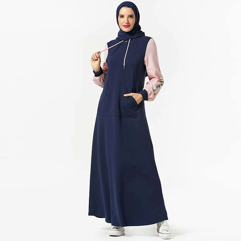 Худи для девочек abaya Дубай мусульманский хиджаб платье Абая для женщин Турция Кафтан Marocain кафтан Robe Tesettur Elbise Vestidos