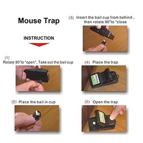 New-Mouse Trap-Rat Traps Snap Rodent Killer Mice Trap 6pcs