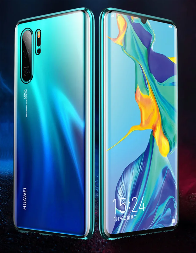 Двухсторонний стеклянный Магнитный чехол для huawei P20 P30 Lite mate 20 Nova 5 Pro 5i 4 P Smart Plus Honor 20 Pro V20 20i 10i