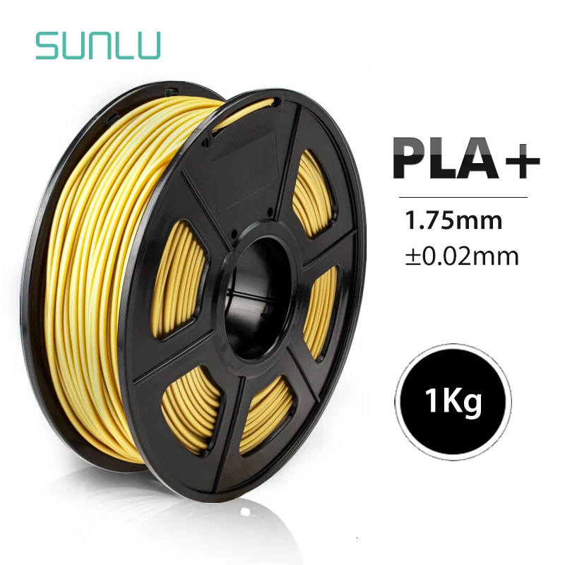 SUNLU 3d принтер нить 1,75 мм 1 кг PLA плюс 3d печатный материал для FDM принтер поставки экструдер Пластик PLA - Цвет: PLA Plus Light Gold