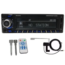 1Din DAB+ приемник автомобильный Радио MP3 Стерео Авторадио Поддержка AM FM RDS Bluetooth USB SD AUX с DAB антенной
