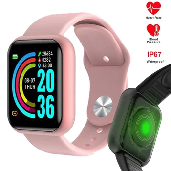

Smart Watch Y68 Wristband Fitness Blood Pressure Heart Rate Android Pedometer Waterproof Sports SmartWatch Band PK D28 D13 D20
