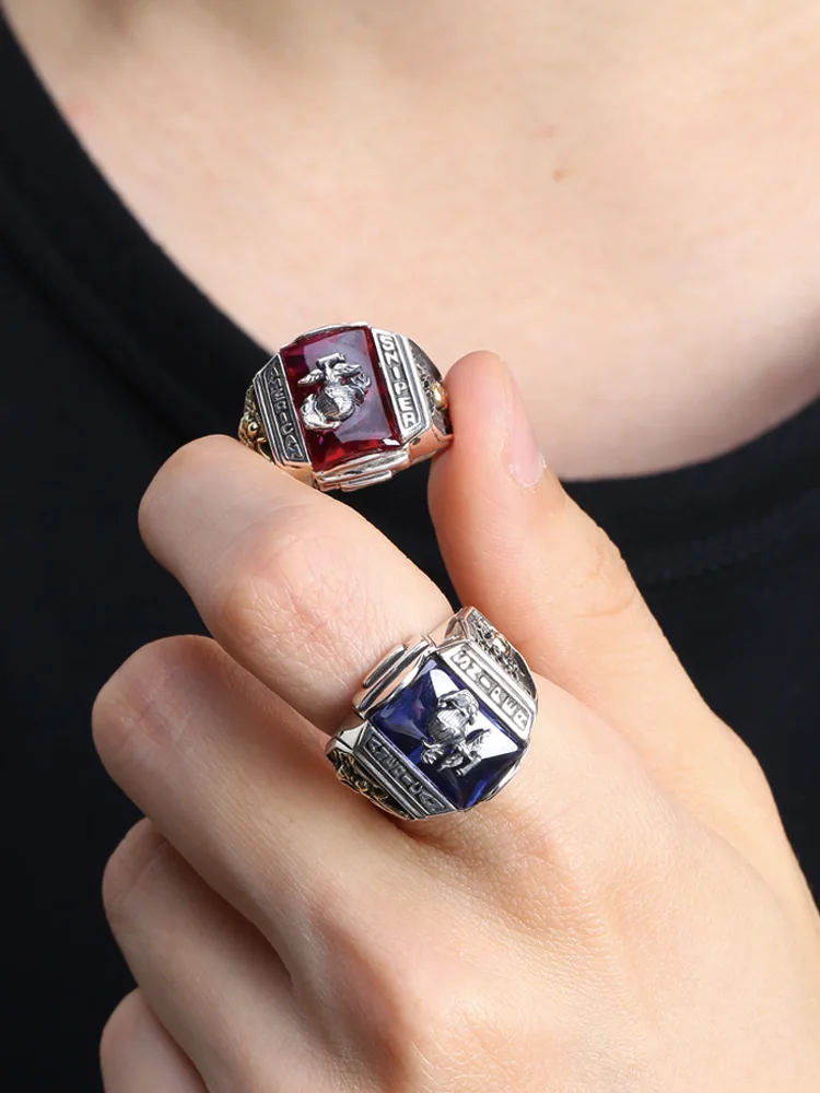 

Ruibeila Оригинальное кольцо из серебра 925 пробы с дизайном морской пехоты США индивидуализированное кольцо модное кольцо ювелирный подарок новинка 2020