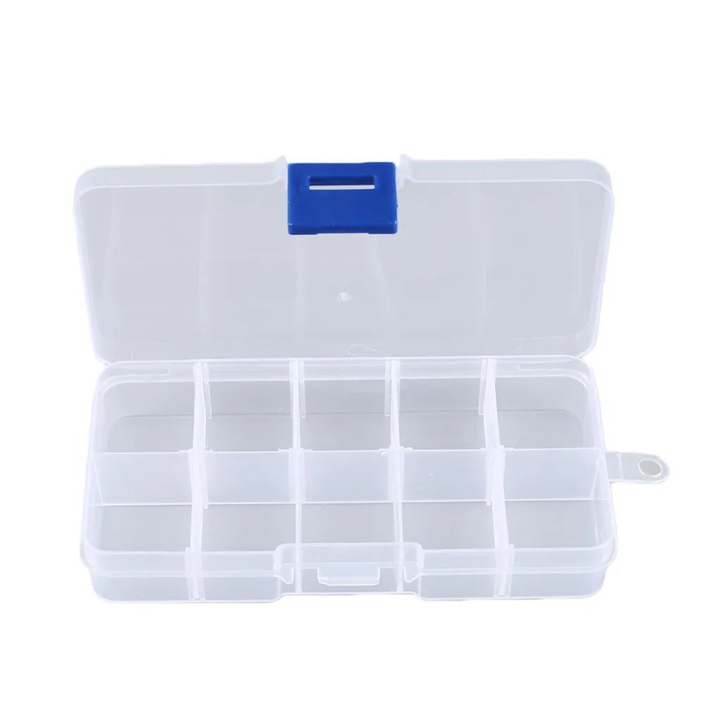 10-36 Compartment Slots Cells Portable Tool Box Electronic Parts Screw Beads Ring Jewelry Plastic Storage Box Container Holder