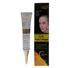 24k золото коллаген активация глаз эфирный крем отбелить кожу выцветание темный круг 50 мл