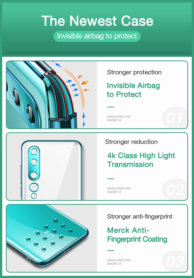 plating phone case for xiaomi 10 pro (1)